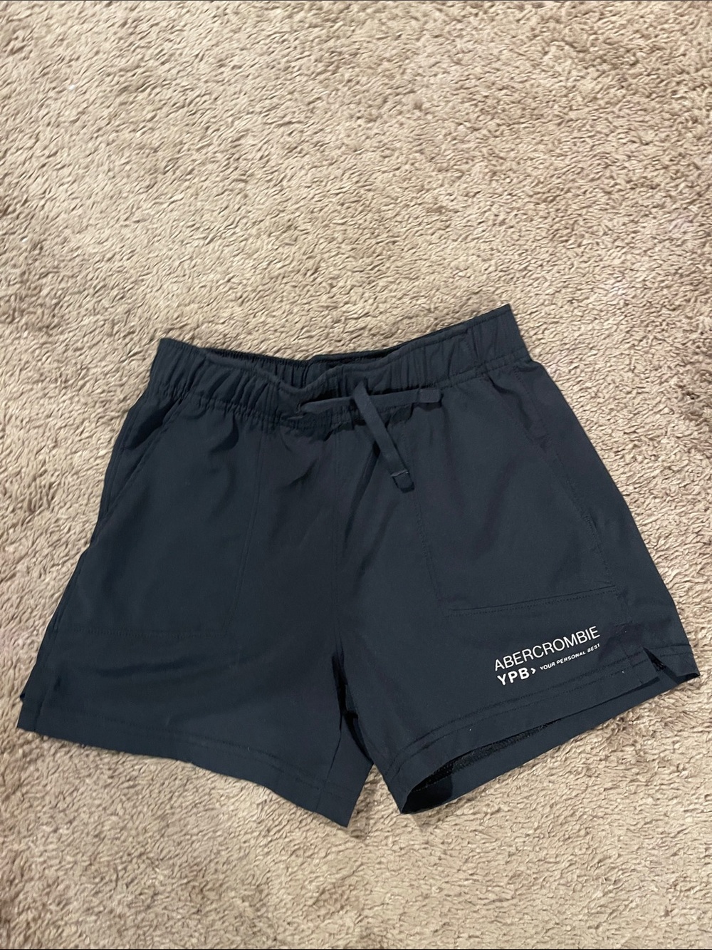 Abercrombie & Fitch Women's Black Athletic Drawstring Shorts